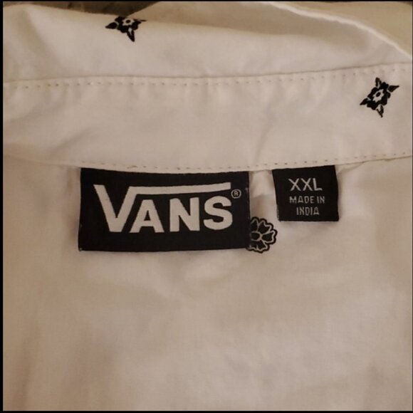 Vans XXL white button up shirt - Picture 8 of 10